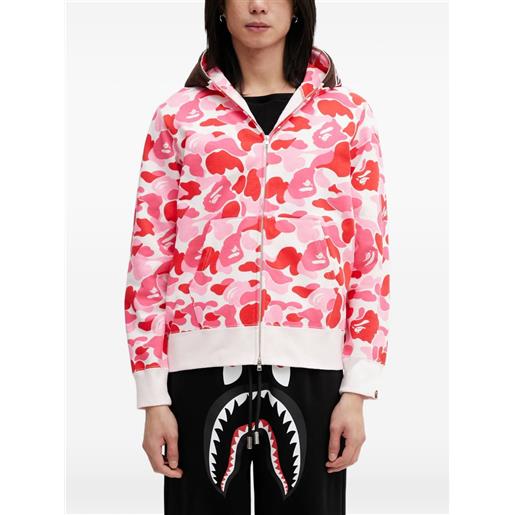 A BATHING APE® felpa abc camo 2nd con stampa camouflage - rosa