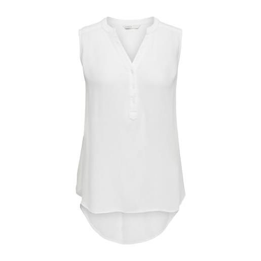 ONLY onljette life s/l top wvn noos parte superiore, cloud dancer, 36 donna