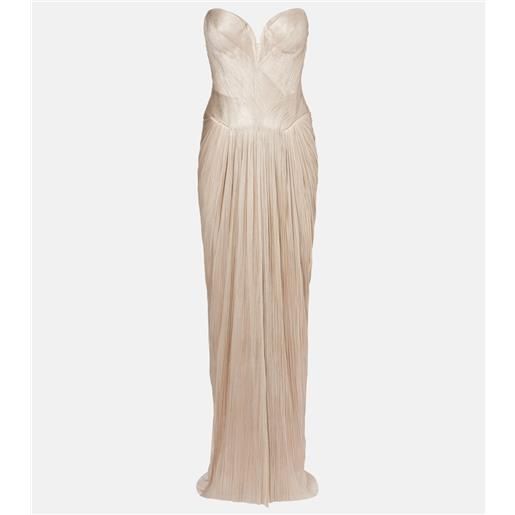 Maria Lucia Hohan abito lungo noor in tulle di seta