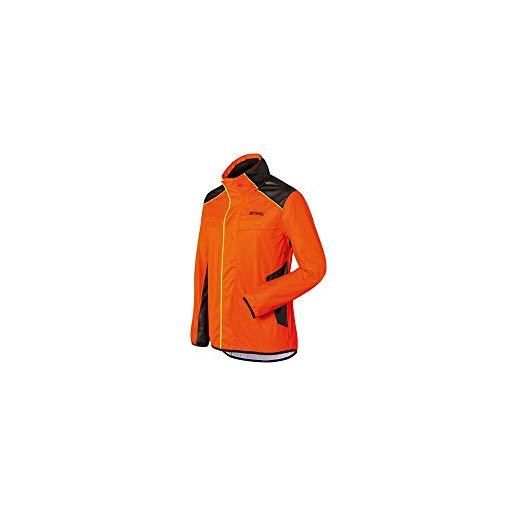 Stihl giacca anti-intemperie duroflex, in materiale impermeabile elastico e resistente. Colore arancio, 100% poliestere. (xl)