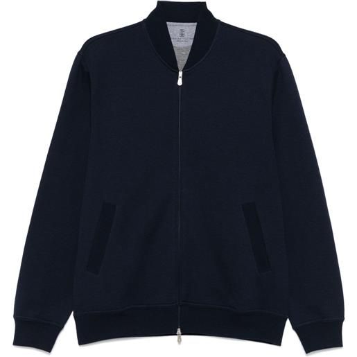 Brunello Cucinelli felpa con zip - blu