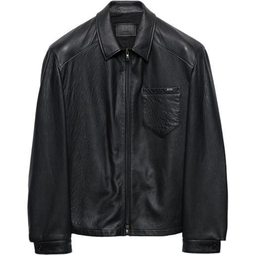 Prada giacca in nappa - nero