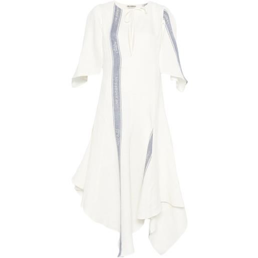 JW Anderson abito asimmetrico - bianco