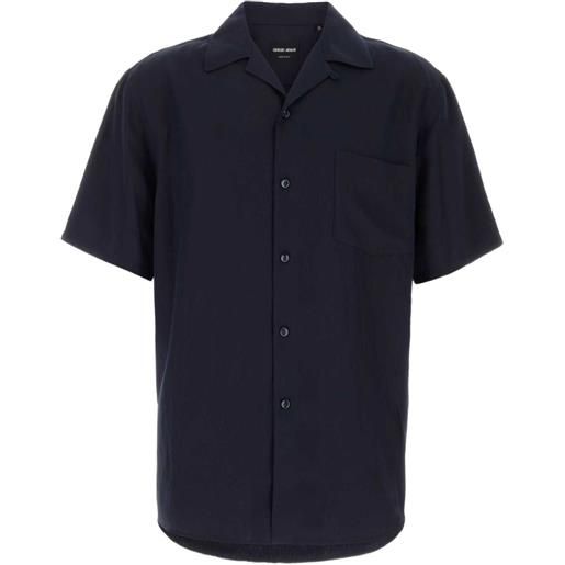 Giorgio Armani camicia a maniche corte - blu