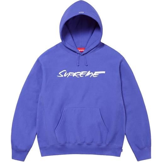 Supreme felpa futura con ricamo - viola