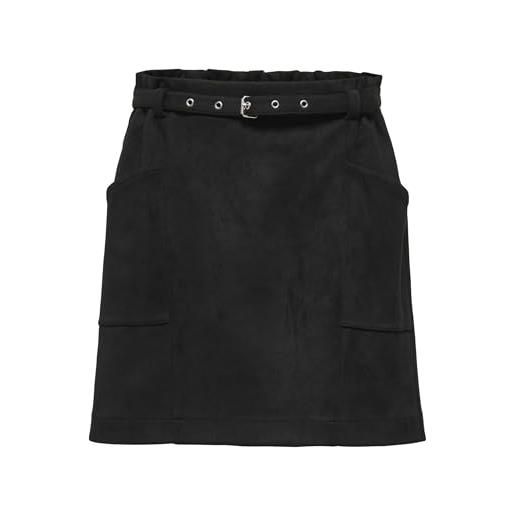 ONLY onldiane heidi life - gonna in finta pelle scamosciata otw, nero, m