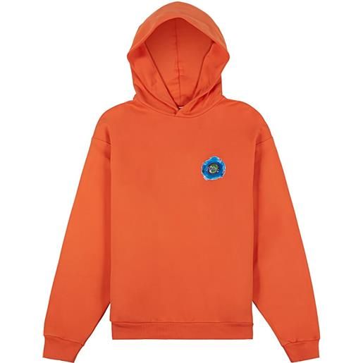 Marni felpa con cappuccio watercolour "orange" - arancione
