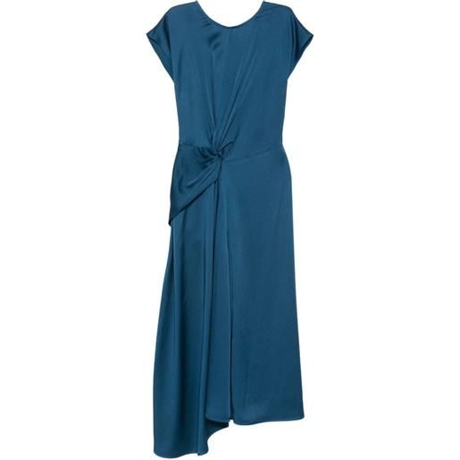 Victoria Beckham abito midi aria - blu