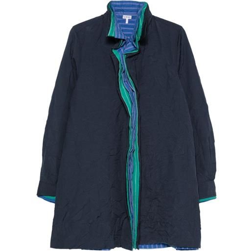 LOEWE abito corto con ruches - blu