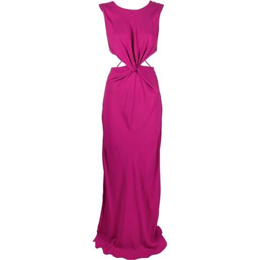 Alberta Ferretti abito da sera con dettaglio cut-out - rosa
