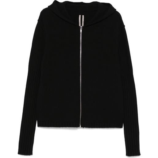 Rick Owens felpa con zip - nero