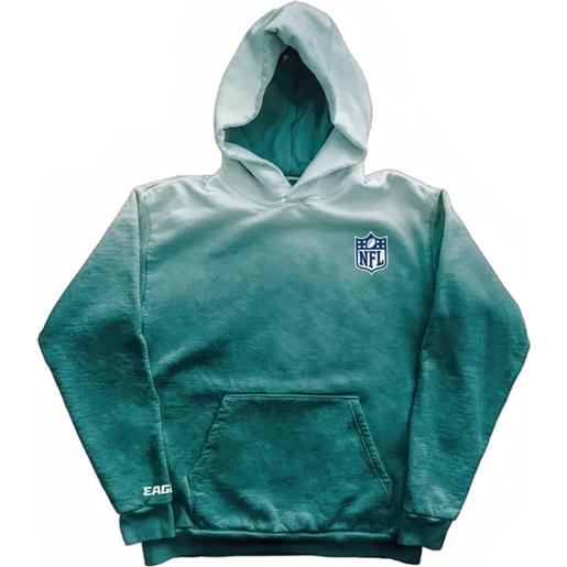 Warren Lotas ombre-effect graphic-print hoodie - verde