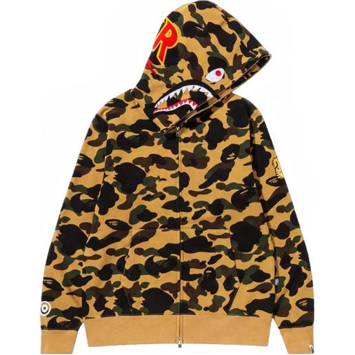 A BATHING APE® 1st camo shark hoodie - giallo