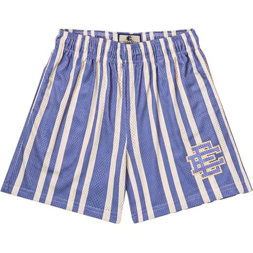 ERIC EMANUEL shorts con logo - blu