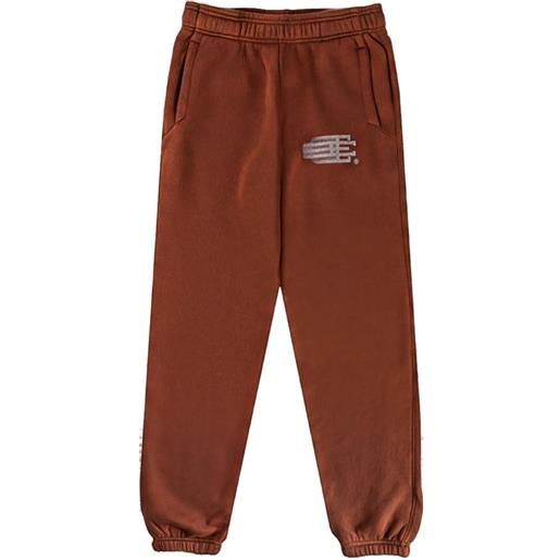 ERIC EMANUEL pantaloni sportivi con stampa - marrone