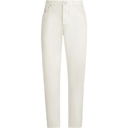 Brunello Cucinelli jeans con design a cinque tasche - bianco