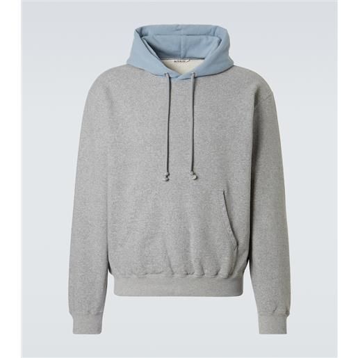 Auralee felpa in cotone con cappuccio