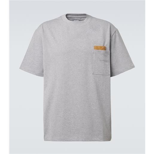 Bottega Veneta t-shirt intrecciato in misto cotone