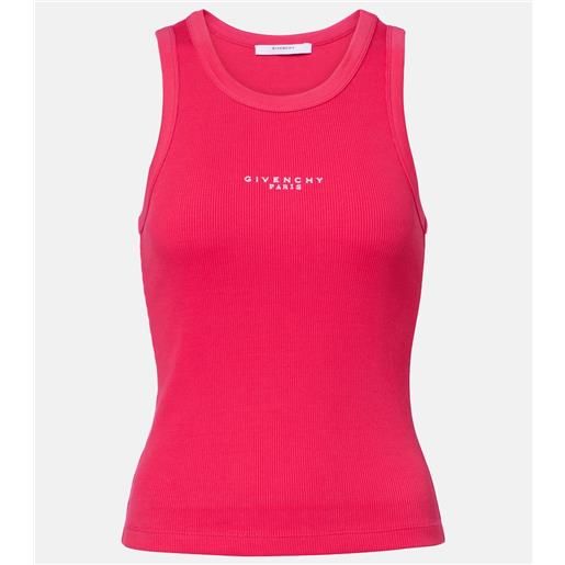Givenchy top in cotone con stampa logo