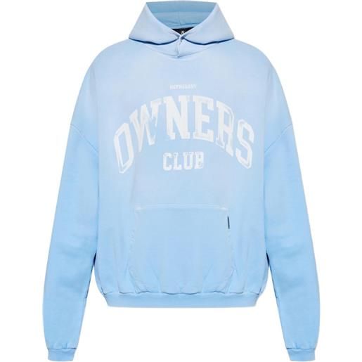 Represent felpa owners club con logo - blu