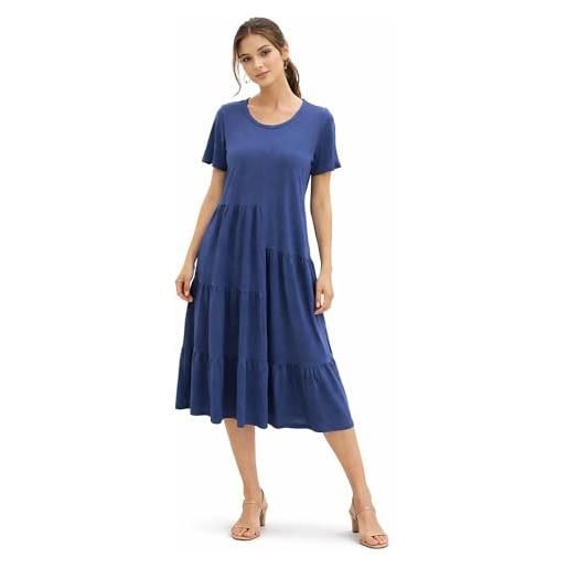 RAGNO abito midi manica corta girocollo ds31d7