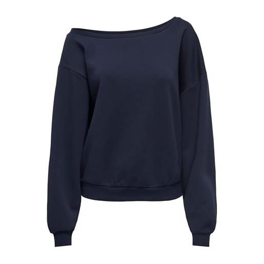 Only onlrhina l/s one shoulder swt noos, cielo notturno, m