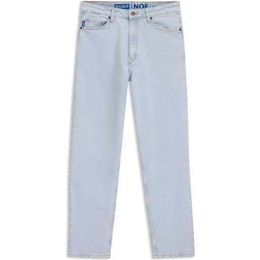 HUGO jeans mom in denim elasticizzato acquamarina, celeste