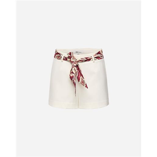 Only adora cintura fantasy w - bermuda - donna - bianco