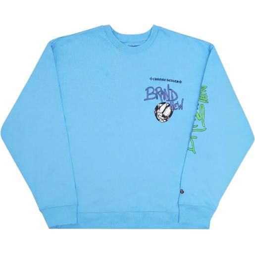 Chrome Hearts x matty boy felpa con stampa grafica - blu