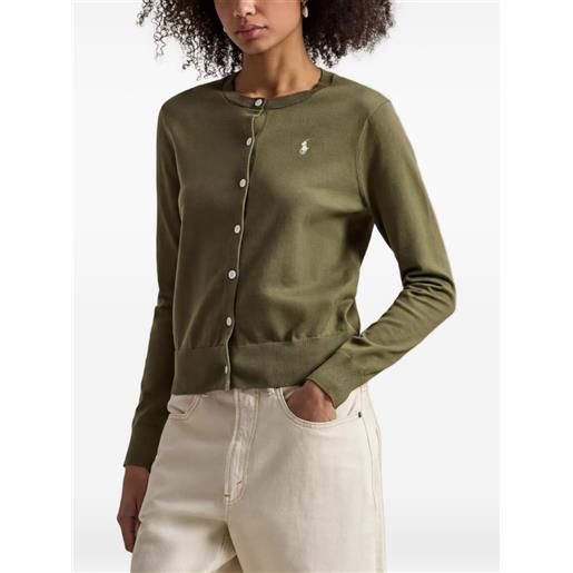 Polo Ralph Lauren cardigan con ricamo - verde