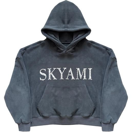 77 Studios felpa skyami con strass - grigio