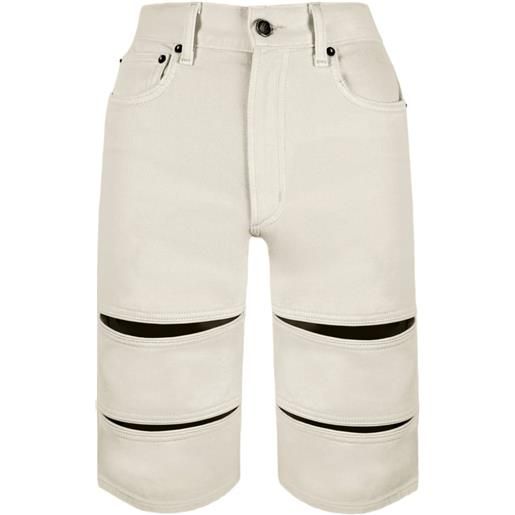 Contessa Mills shorts denim arcana con dettaglio cut-out - toni neutri
