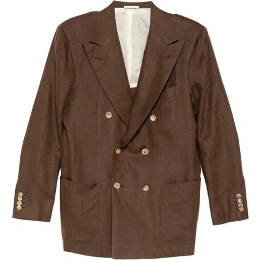 Kiton giacca con zip - marrone