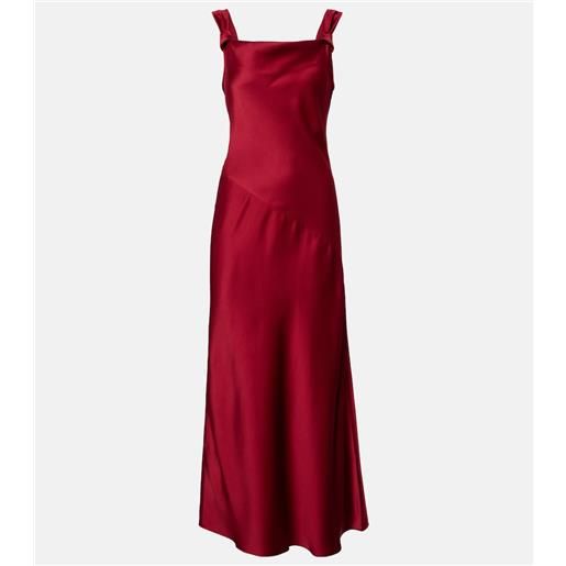 Max Mara abito lungo in crêpe satin