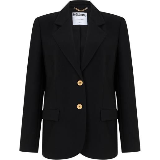 Moschino giacca con revers classici - nero