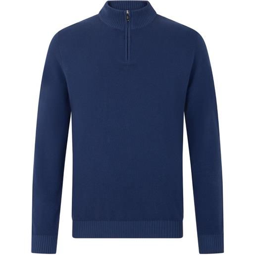 Fedeli maglione con zip - blu