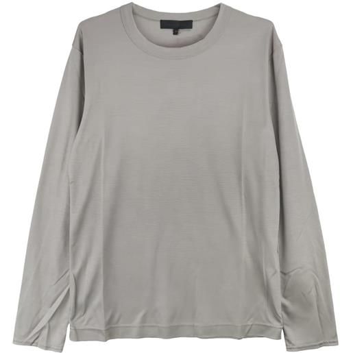 Omar Afridi t-shirt a maniche lunghe - grigio