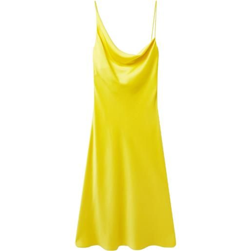 Stella McCartney abito con scollo drappeggiato - giallo