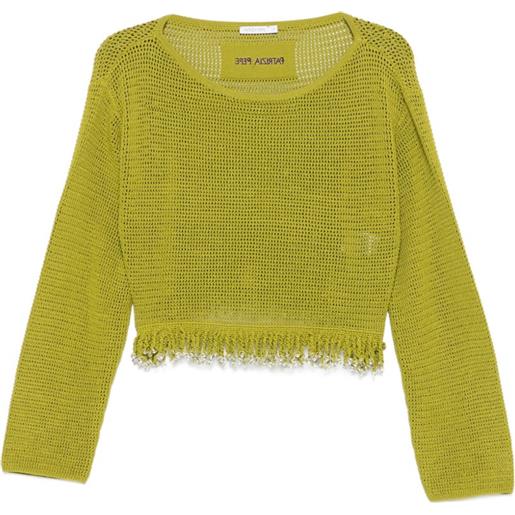 Patrizia Pepe maglione con decorazione - verde