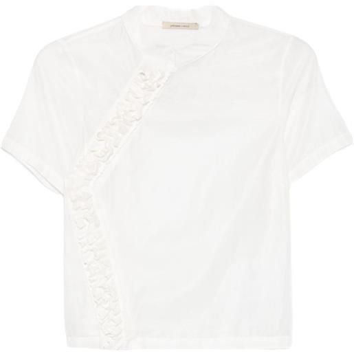 Paloma Wool blusa gaspar con ruches - bianco