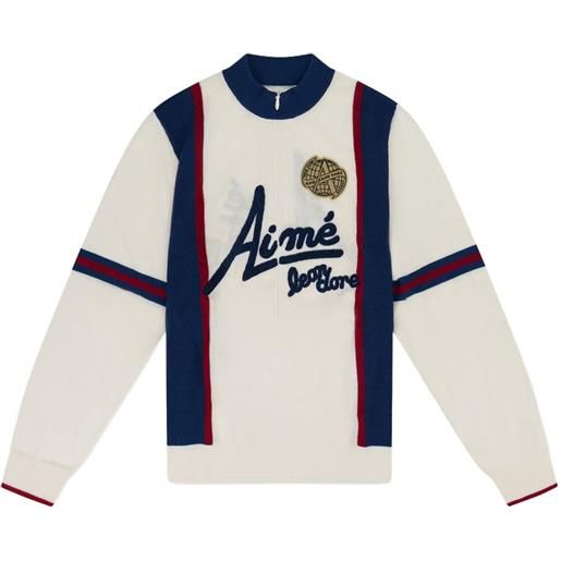 Aimé Leon Dore maglione con zip - toni neutri