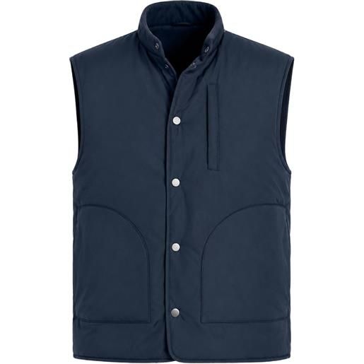 04651 / A TRIP IN A BAG gilet imbottito a collo alto - blu