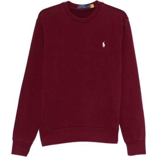 Polo Ralph Lauren felpa polo pony in cotone - rosso