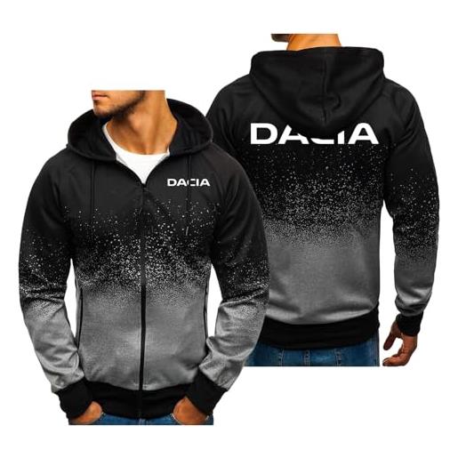 MGTERN hoodie uomo da. Ci-a, design classico adatto a ogni occasione, stile streetwear moderno per città e tempo libero, centrale(black, xl)