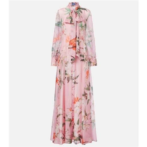 Leo Lin abito lungo lilith in chiffon