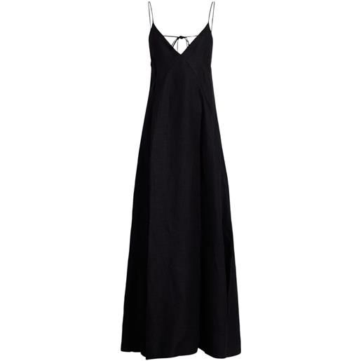 Another Tomorrow abito con spalline - nero