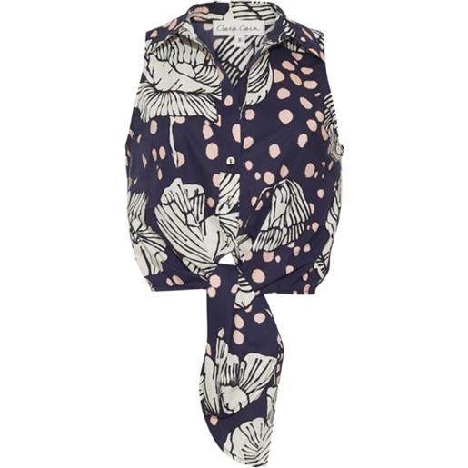 Cara Cara camicia highland a fiori - blu