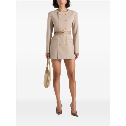 Manière De Voir abito modello blazer doppiopetto sierra con cintura - toni neutri