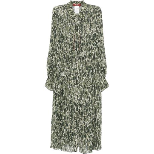 'S Max Mara abito con stampa astratta - verde