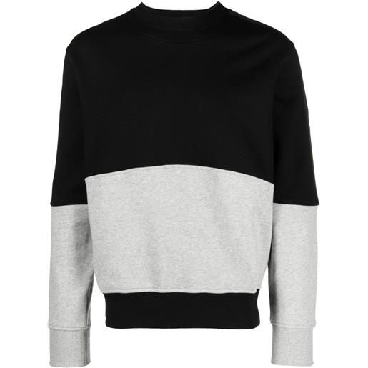 Versace Jeans Couture felpa con color block - nero